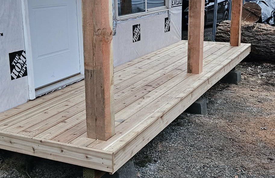 Cedar deck